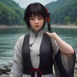 bb体育技术架构总监林晓峰，技术专家形象，服务器机房背景，科技感十足